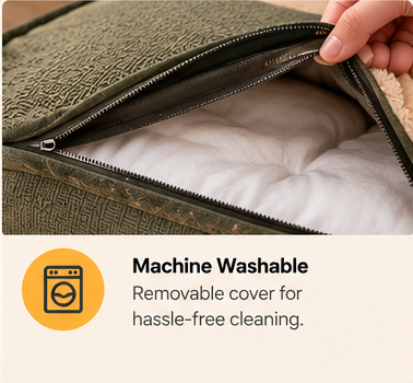 Cheinnchat CozyNest Premium Dog Bed – Ultra-Comfortable, Breathable & Washable